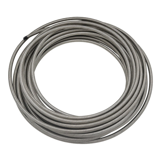 50 ft, 6AN SS Double Braided PTFE Hose