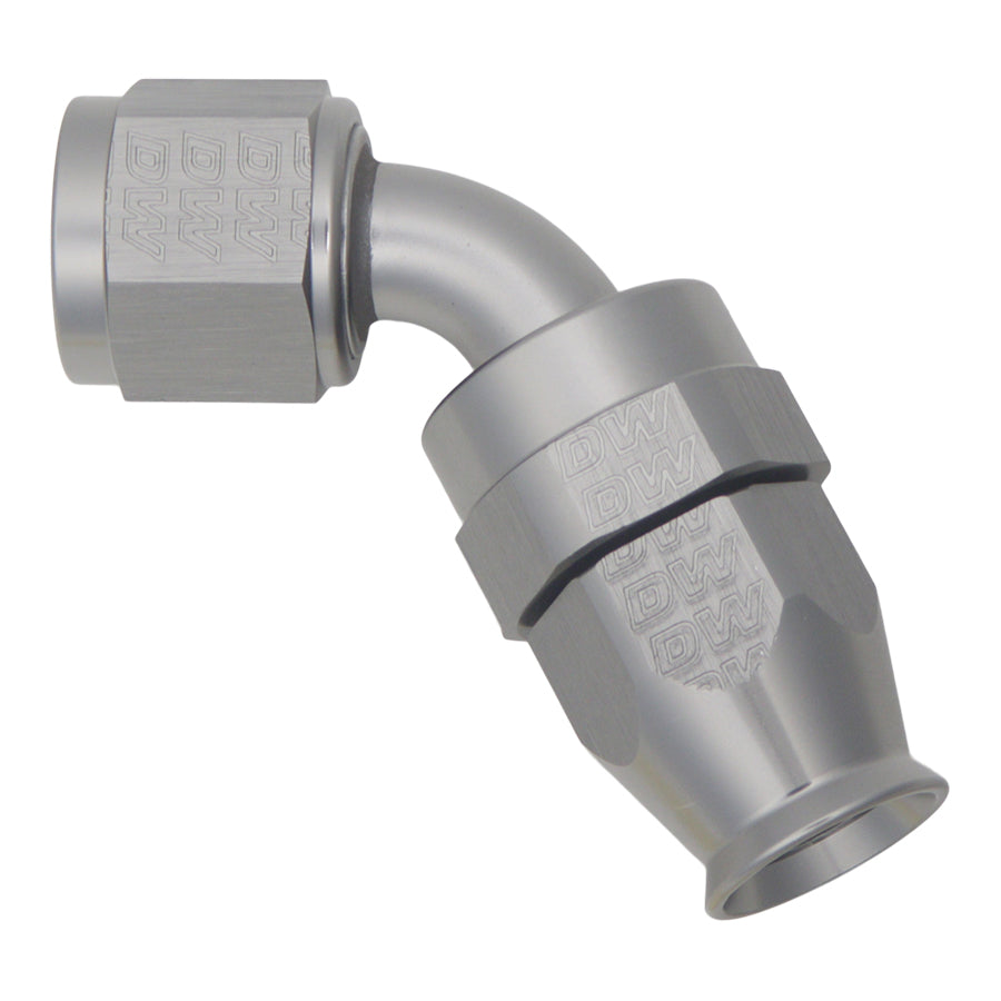 60-Deg. 8AN PTFE Swivel Hose End