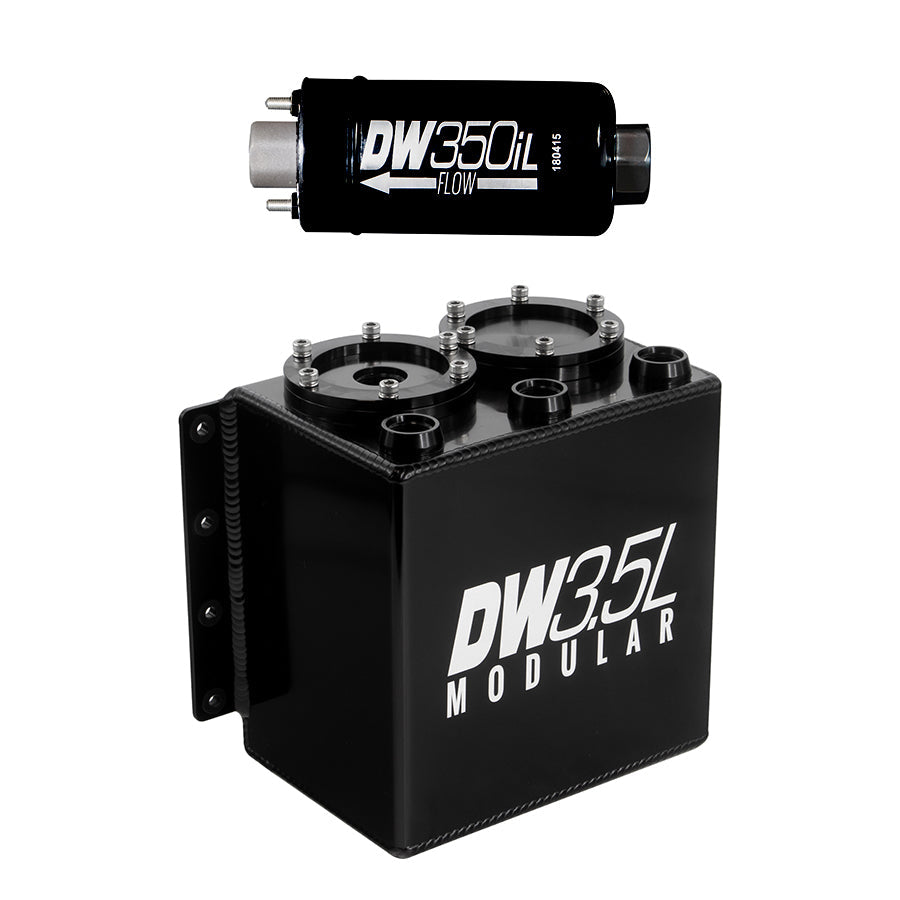 3.5L modular surge tank, universal. Includes 1 350iL In-line Fuel Pump