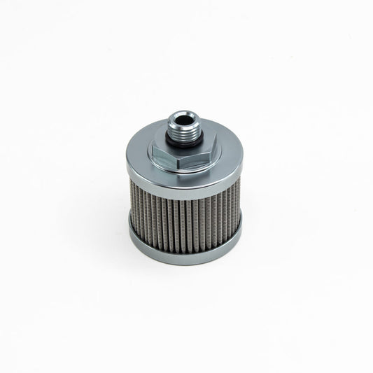 Fuel pump pre-filter, SS, 6AN, 100 micron, universal. Fits DW in-line fuel pump PN 9-250