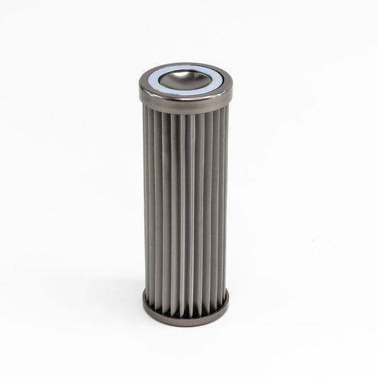 In-line fuel filter element, stainless steel 10 micron. Fits DW 160mm housing. Universal
