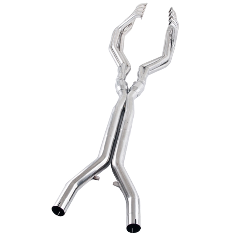 TSP C7 Corvette 2.00" Long Tube Headers & 3" Catted X-Pipe - 304 Stainless Steel