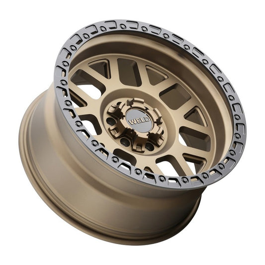 WELD Racing Ledge 6 W106 18x9 5.00" Backspace Satin Bronze / Satin Black Ring for 19-Current RAM 1500 & TRX - W10689084500 Full Set of 4