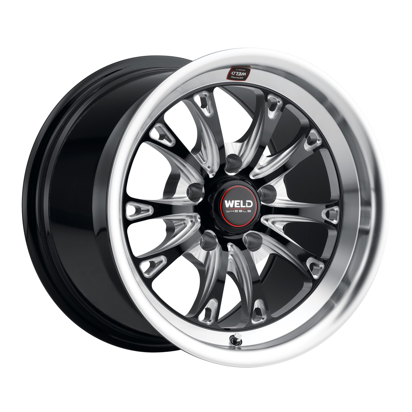 Belmont Drag 15 | 15x10 | 5x115 | Gloss Black Milled | Gloss Black Milled | Non-BL | S157B0071P22