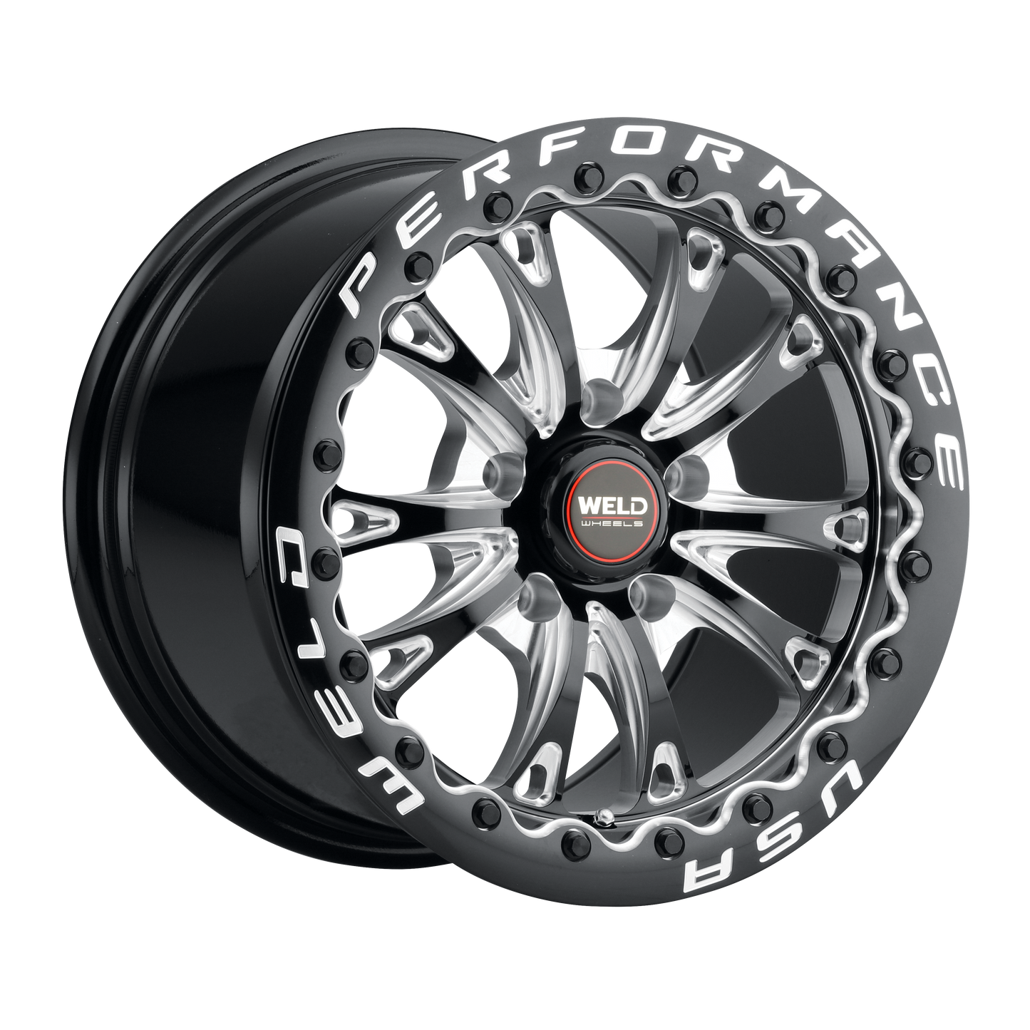 Belmont Beadlock 15 | 15x10 | 5x120 | Gloss Black Milled | Gloss Black Milled | SBL | S908B0022P45
