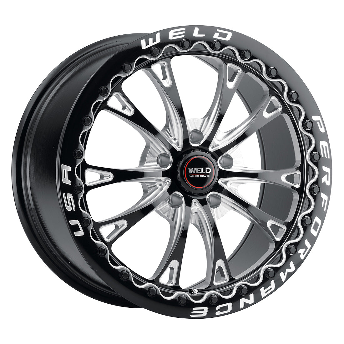 Belmont Beadlock 18 | 18x12 | 5x120.65 | Gloss Black Milled | Gloss Black Milled | Black SBL | S90882063P55