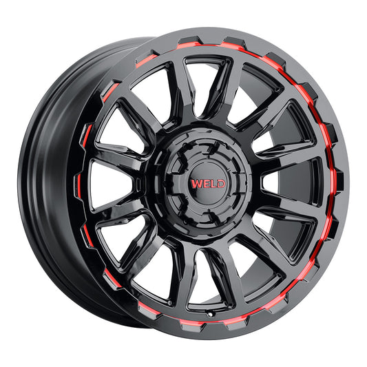 Gauntlet 20 | 20x9 | 6x135 | Gloss Black Milled Red | Gloss Black Milled | Non-BL | W13809098500