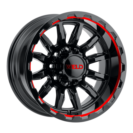 Gauntlet 20 | 20x10 | 8x170 | Gloss Black Milled Red | Gloss Black Milled | Non-BL | W13800017475