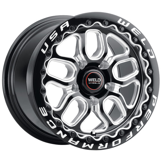 Laguna Beadlock 15 | 15x10 | 5x115 | Gloss Black Milled | Gloss Black Milled | Black SBL | S907B0071P22