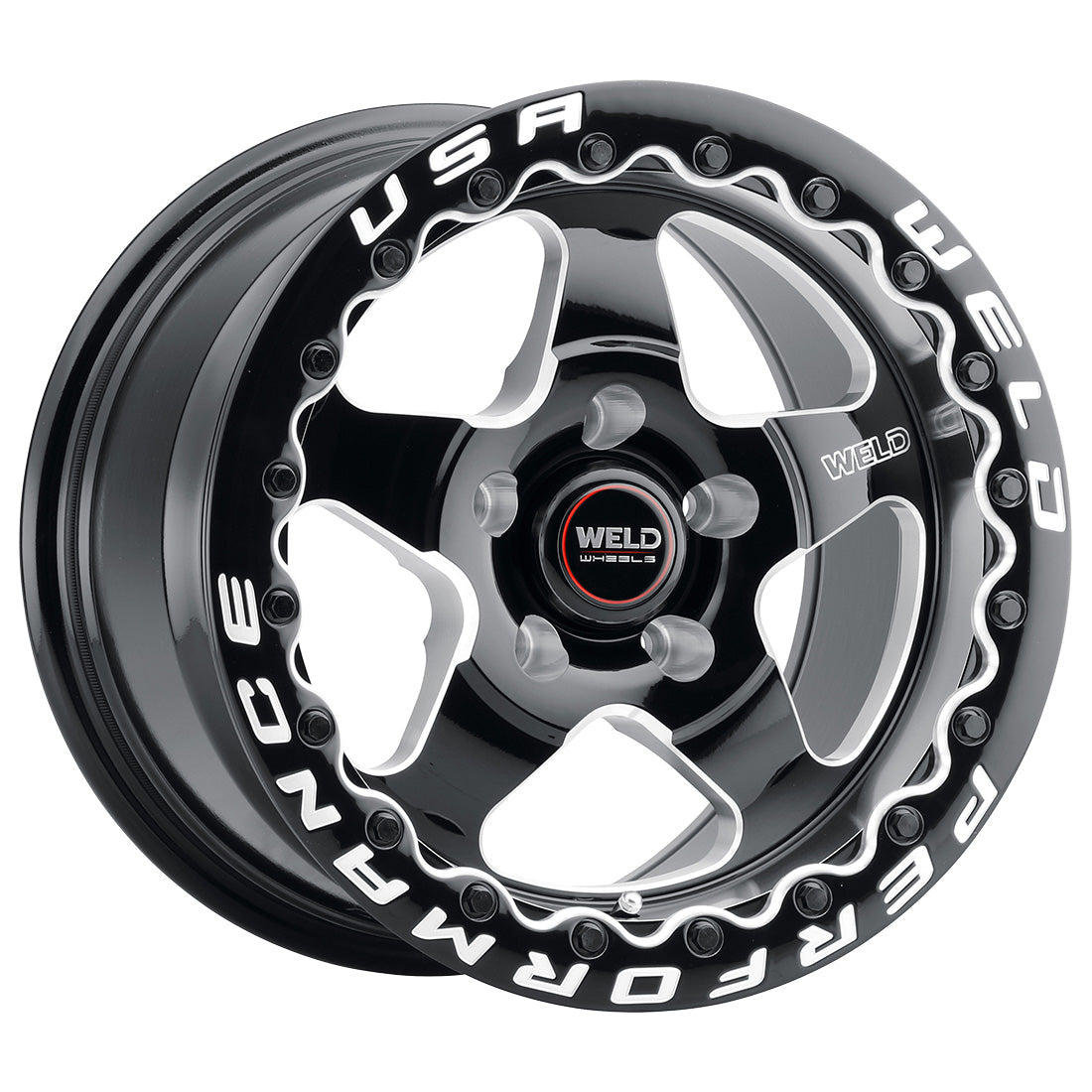 Ventura Beadlock 17 | 17x10 | 5x115 | Gloss Black Milled | Gloss Black Milled | Black SBL | S90470071P00
