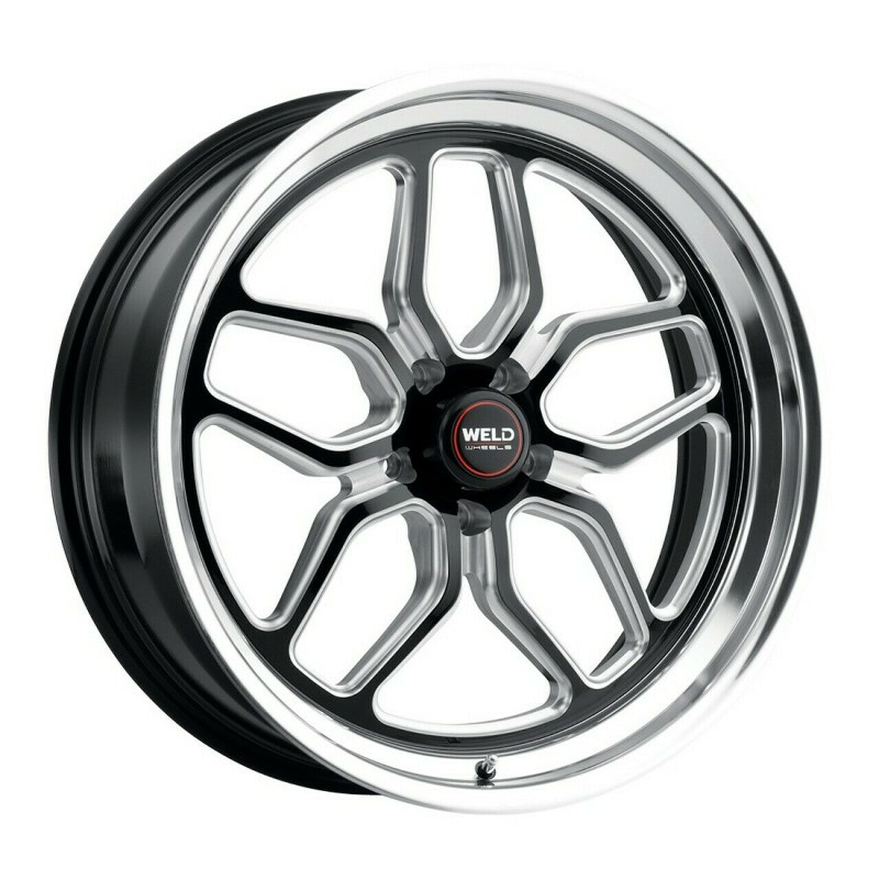 WELD Laguna Drag Gloss Black Pair Of Wheels with Milled Spokes 17x11 | 5x120.65 BC (5x4.75) | +43 Offset | 7.75 Backspacing