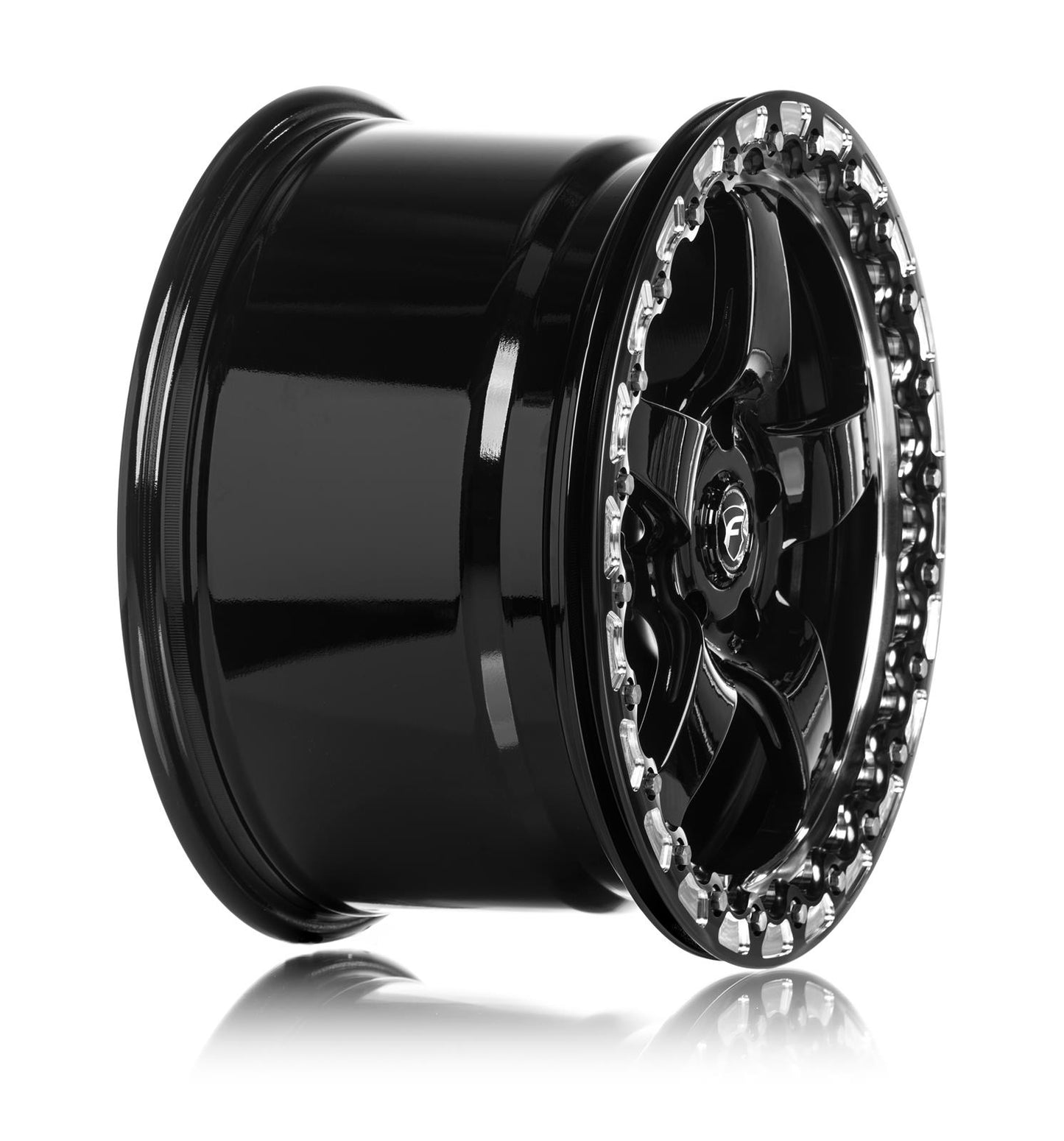 Forgestar D5 Beadlock Drag Gloss Black Pair of Wheels with Milled Spokes 17x11 | 5x120.65 BC (5x4.75) | +43 Offset | 7.75 Backspacing