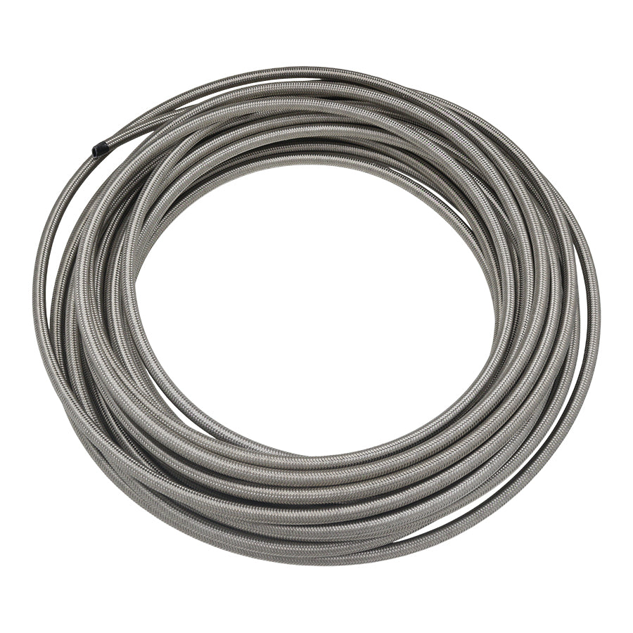 50 ft, 6AN SS Double Braided PTFE Hose