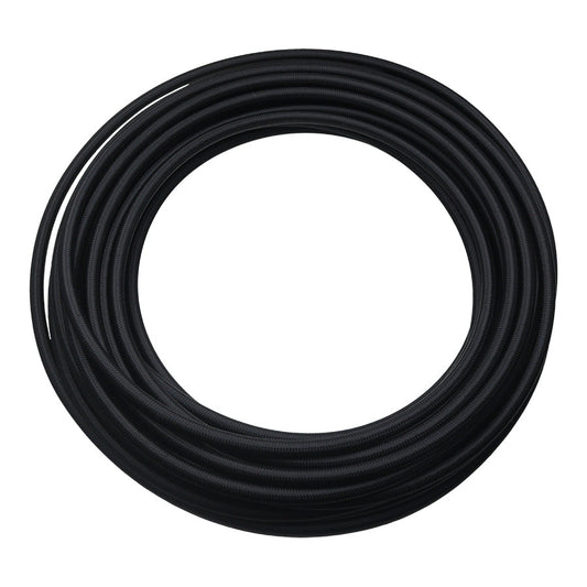 50 ft, 6AN Black Nylon Braided PTFE Hose