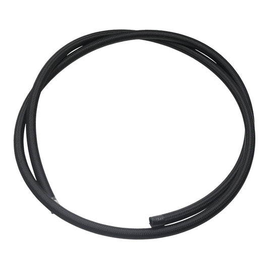 6 ft, 6AN Black Nylon Braided PTFE Hose