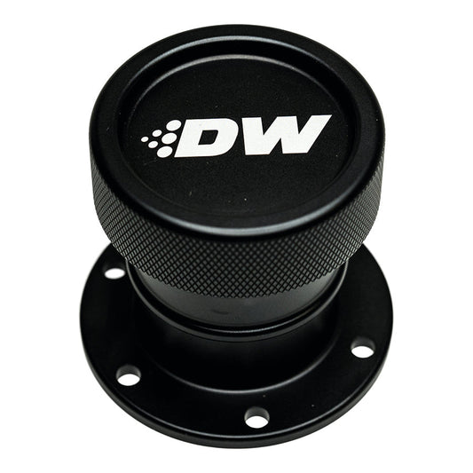 Straight Filler Neck/w Cap, Matte Black
