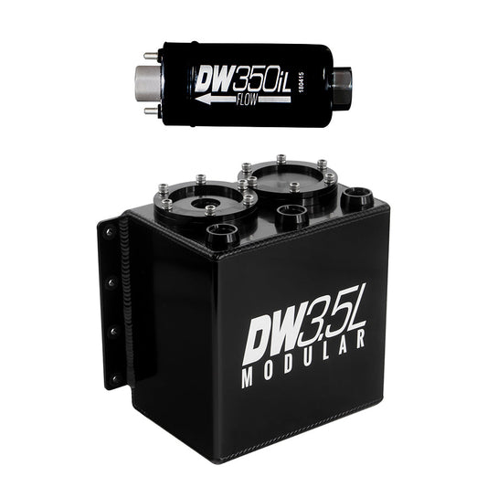 3.5L modular surge tank, universal. Includes 1 350iL In-line Fuel Pump