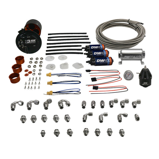 X3 Fuel Pump Module w/DW400 Fuel pumps and PTFE return kit for 2015-24 Ford F-150