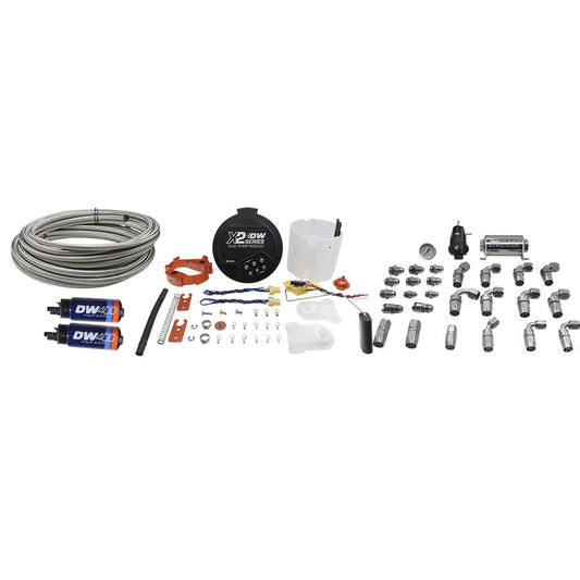 X2 Fuel Pump Module w/DW400 Fuel pumps and PTFE return kit for 2006-19 Dodge Hemi