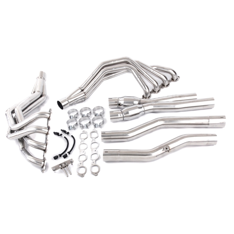TSP C7 Corvette 2.00" Long Tube Headers & 3" Catted X-Pipe - 304 Stainless Steel