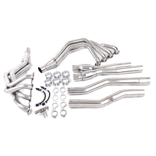 TSP C7 Corvette 2.00" Long Tube Headers & 3" Catted X-Pipe - 304 Stainless Steel