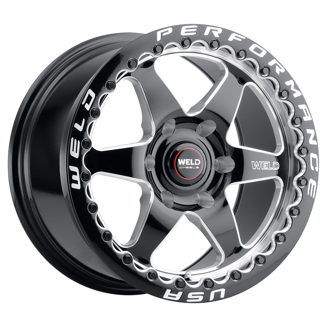 Ventura 6 Beadlock 17 | 17x10 | 6x139.7 | Gloss Black Milled | Gloss Black Milled | Black SBL | S90970084P25